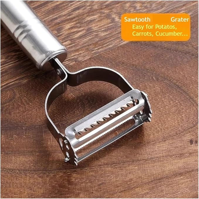 Stainless Steel 3-in-1 Peeler and Grater - Versatile Kitchen Tool(2pcs 3-in-1 Peeler)