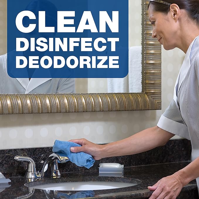 Hospital Grade Bulk Disinfecting Bathroom Sanitizer by Comet Professional, Multi-Purpose Spray Cleaner Wipes up Pathogens, for Commercial Use, 32 oz. (Case of 6)