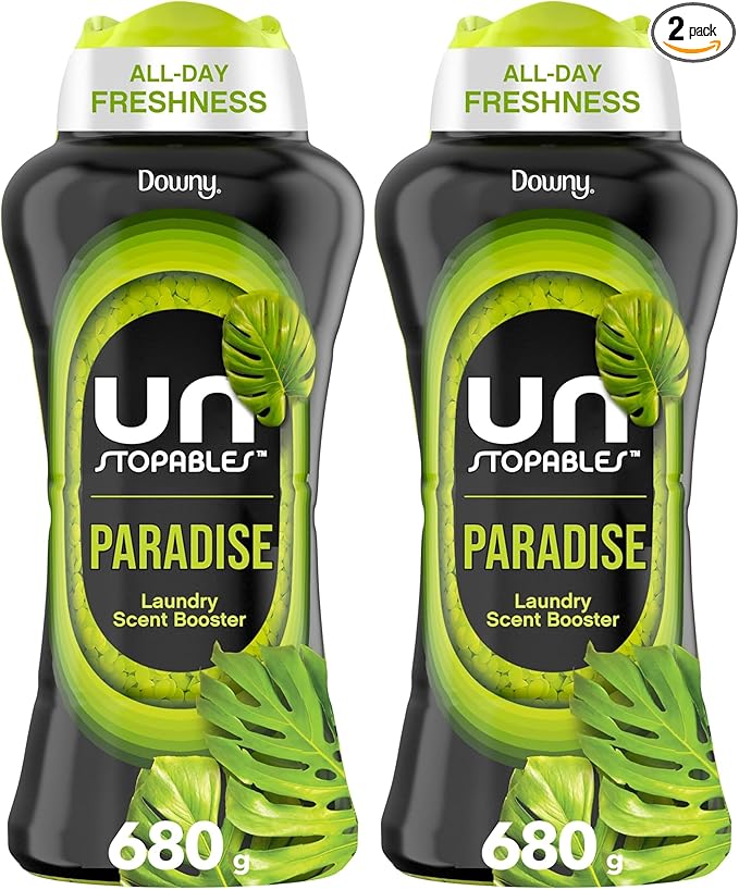 Downy Unstopables Paradise Beads | In-Wash Scent Booster | 24 oz | Pack of 2