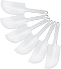 Ateco 1311 2-in-1 Bowl Scraper/Spatula Set, 6-Pieces, Food-safe Plastic, White