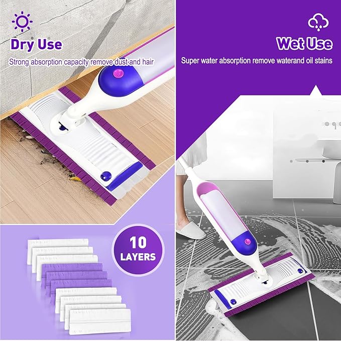 30 Count Power Mop Pads Refills for Swiffer PowerMop Multi-Surface Mopping Pad Disposable Replacement Compatible with PowerMop, Safe on All Finished Floors