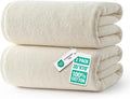 REDKISS 2 Piece Extra Large Bath Towels 35 x 70 Inches, Ivory | 100% Cotton Oversized Bath sheets, Super Soft Highly Absorbent & Quick Dry Shower Towel for Bathroom, Pool, Spa, Gym