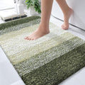 OLANLY Bathroom Rugs Mat 34x21, Extra Soft Absorbent Microfiber Bath Rugs, Rubber Backing, Quick Dry, Machine Washable Bath Mats for Bathroom Floor, Tub and Shower, Home Decor Accessories, Dark Green