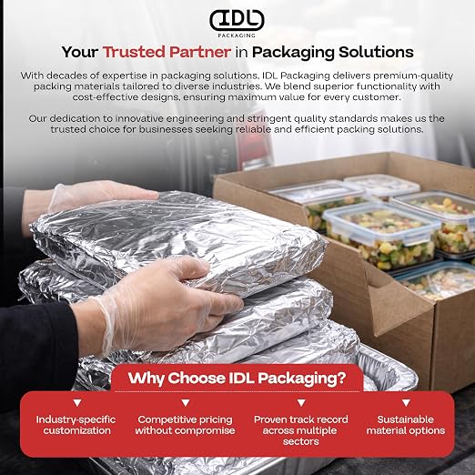 IDL Packaging WP-180DA 18" FoilMaster Dispenser for Aluminum Foil Roll, White - New Press-Cutter with Sharp Serrated Blade - 10X Longer Service Life with Durable Plastic Body