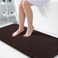 OLANLY Large Bathroom Rugs 50x30, Extra Soft Absorbent Chenille Bath Rugs, Rubber Backing Quick Dry, Machine Washable Bath Mats for Bathroom Floor, Tub and Shower, Home Decor Accessories, Brown
