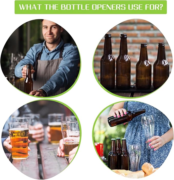 50 Pcs Bottle Openers Stainless Steel Flat Bottle Opener Bulk 3.4 x 1.3 Inches Bartender Beer Key Soda Can Mini Speed for Kitchen, Bar or Restaurant