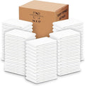 Terry Bar Mop Towels - 60 Pack (14"x17") White Cotton Terry Cloths, Super Absorbent Cleaning Rags, Reusable Bar Mop Towels for Kitchen, Garage, Salon, Spa & Commercial Use