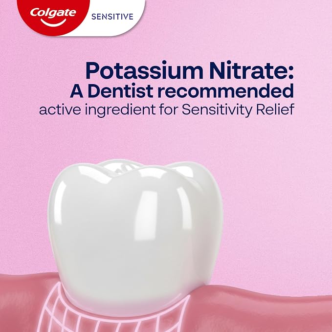 Colgate Sensitive Enamel Health Toothpaste for Sensitive Teeth, 3 Pack, 6oz | Repairs Weakened Enamel, Shields Against Erosion, Contains Potassium Nitrate for Sensitivity Relief, Soothing Peppermint