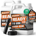 Rock Glue with Electric Sprayer, 2 Gallon Ready-to-Use Mulch Hold for Landscaping, 100% Water-Permeable, Pet-Safe Non-Toxic Landscape Glue Spray for Rocks Binder, Patios Pea Gravel Stabilizer