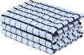 Urban Villa Kitchen Towels Black/White Set of 3 Terry Kitchen Towels 100% Cotton Ultra Soft Size 20X30 Inches Highly Absorbent Over Sized KitchenTowels with Hanging Loop KitchenTowels
