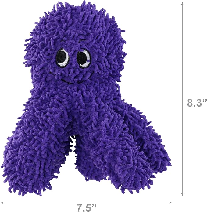 MIGHTY® 2 Pack Microfiber Medium Octopus Dog Toys | Ultra Durable Plush Toy with Multiple Layers & Reinforced Seams , Washable and Floats , Mighty® Construction