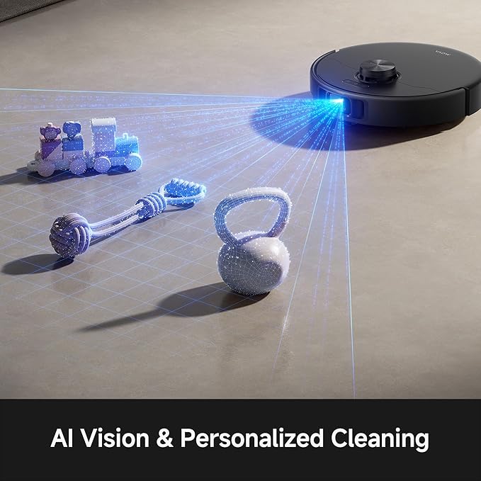 Mova P70 Pro Ultra Robot Vacuum and Mop, 30,000Pa Suction, 212℉ Hot Water Mop Self-Cleaning & 1-Hour Fast Drying, Corner-to-Edge Deep Cleaning, Auto-Empty Dock, AI Object Recognition, Black