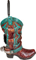 Granatan Cowboy Boot Toilet Brush Holder, Vintage Bathroom Accessories, Rustic Bathroom Decor