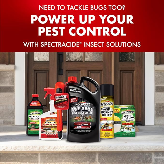 Spectracide Triazicide Insect Killer For Lawns, 10 Pounds, Granules Kill Listed Lawn-Damaging Insects, 4 Pack
