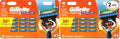 Gillette Fusion5 ProGlide Razor for Men, 12 Blade Refills with Precision Trimmer (Pack of 2)
