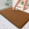 OLANLY Thick Memory Foam Bathroom Rugs 36x24, Absorbent Bath Mat, Ochre | Soft Quick Dry Bath Rugs Mats, Non-Slip, Machine Washable Carpet for Bathroom Floor, Tub and Shower, Home Decor Accessories