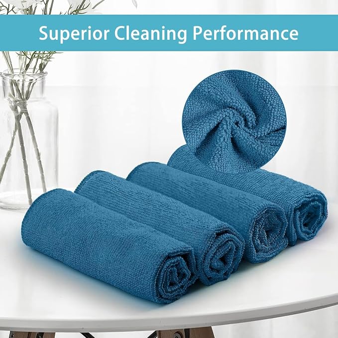 Fast Shine Foam Glass Cleaner Spray, Streak-Free Shine, Rainshower Scent, 19oz, 4 Pack with Microfiber Towels