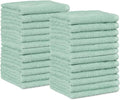 Amazon Basics Washcloth for Bathroom, 100% Cotton Extra Absorbent, Fast Drying - Salon Towels - Seafoam Green, 12 x 12 inches (Pack of 144)