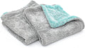 The Rag Company, The Liquid8r, Absorbent 70/30 Blend Microfiber Drying Towel for Cars, Trucks, and SUVs, Safe for Detailing, Scratch-Free, Twist Loop, 1100 GSM, 16x16 Inches, Aqua Blue/Grey, 2-Pack
