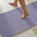 TYUU Bathroom Rugs Non Slip Washable, Super Absorbent Thin Bath Mat Quick Dry Low Pile Bathroom Rug, Lavender 20"x48"