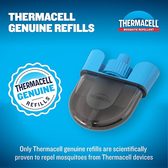 Thermacell Patio Shield Mosquito Repellent E-Series Rechargeable Repeller Bundle; 20’ Mosquito Protection Zone; Includes 240-Hour Repellent Refill; No Spray, Flame or Scent; Bug Spray Alternative