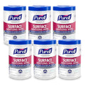 PURELL Foodservice Surface Sanitizing Wipes, Fragrance Free, 110 Count Canister, 7"x 10" Wipes (Pack of 6) - 9341-06