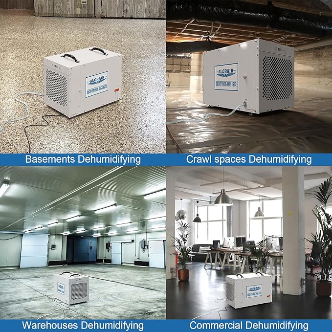 ALORAIR Sentinel HDi120 Commercial Dehumidifier with Pump, 235 Pints Whole Homes Dehumidifier for Crawl Spaces, Basements, up to 3,300 sq. ft. cETL