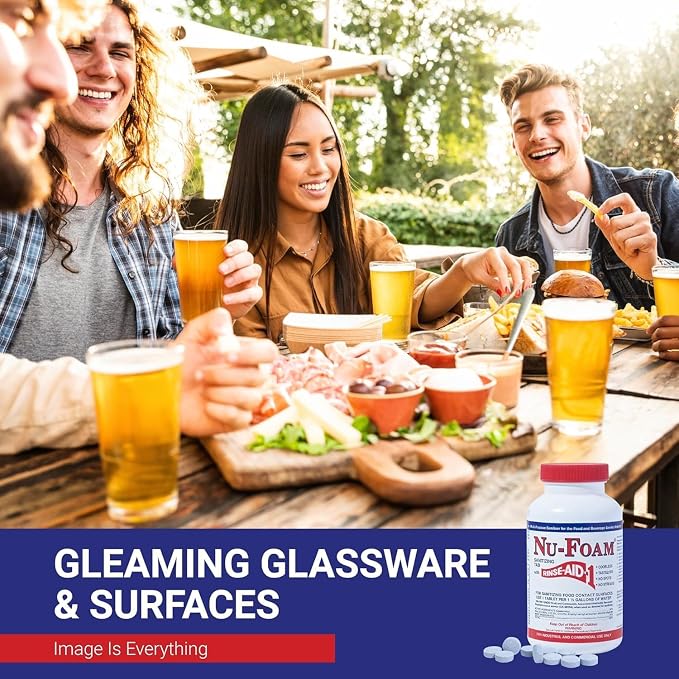 Nu-Foam Glass Washing Powder (100 Packets)