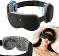 CLOZIA Sleep Headphones Wireless Bluetooth, White Noise Bluetooth Sleep Mask with 12 Soothing Sound, Sleep Mask with Bluetooth Headphones for Travel Yoga Office Meditation, Black