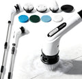 Highyes Electric Spin Scrubber for Bathroom, IPX7 Waterproof Shower Scrubber with Extendable Long Handle, Bathroom Cleaning Scrubber with 7 Reusable Brush Heads