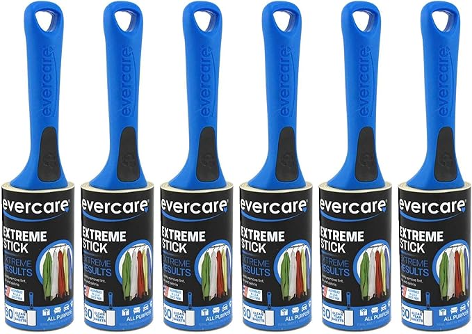 Evercare Lint Roller 60 Sheets Extra Sticky (6 Pack)