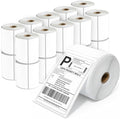 Spartan Industrial - 4" X 6" Direct Thermal Labels (5000 Count, 20 Rolls) - Printable Postage Shipping Labels for Packages and Returns - Compatible with Zebra and Rollo Printers