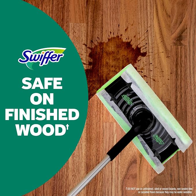 Swiffer Heavy Duty Mop Wet Multi-Surface Cloth Refills for Floor Mopping and Cleaning, Hardwood Floor Cleaner, 20 Count (Pack of 6)