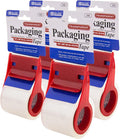 BAZIC Products Clear Packaging Tape, 1.88 in x 800 in, 4-Pack | built-in handheld dispenser for sealing boxes and cartons