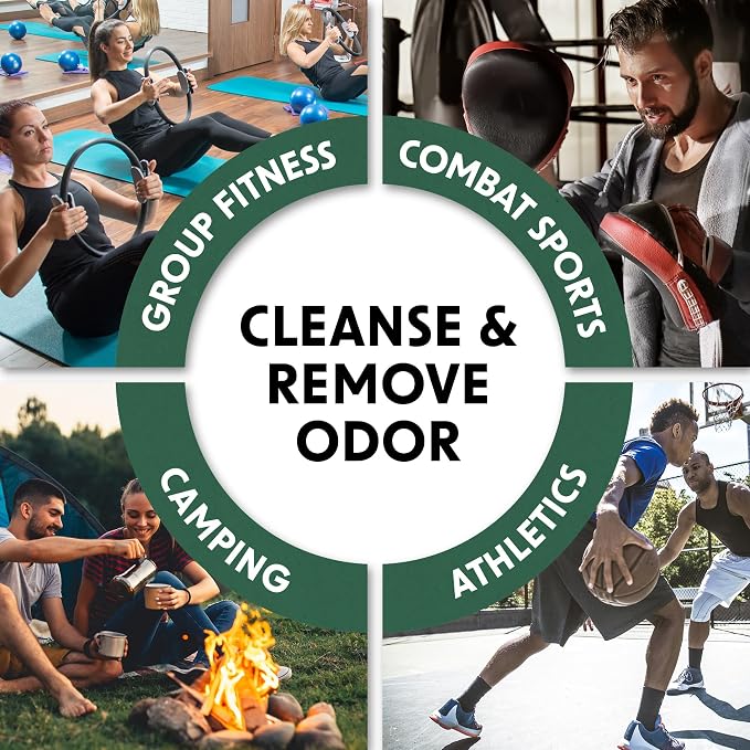 Wipex Gym Cleaning Wipes Bundle - Get (1) 400ct Lemongrass Surface Wipes & (1) 225ct Body Cloths for After Workout, Plant-Based Fitness Equipment Wipes, Clean Surfaces & Mats and Peloton Bike