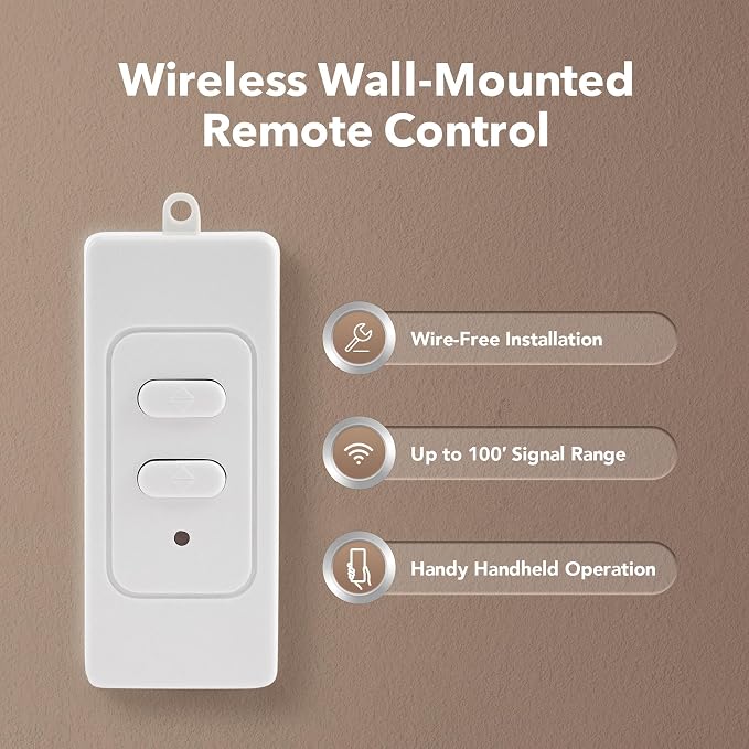 CO-Z WWS1 Gate Opener Remote Control for Automatic Sliding Swing Gate Operator System, 433.92 Mhz Keypad Control for 2 Gates, Indoor Wall Mount Gate Control Keypad