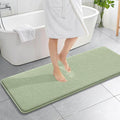 OLANLY Memory Foam Bathroom Runner Rugs 59x20, Long Bath Mats, Sage Green | Soft Quick Dry Bath Mats, Non-Slip, Absorbent Machine Washable Mat for Bathroom Floor, Tub and Shower, Home Decor Accessories