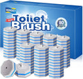 Hohoky 80Pcs Toilet Wand Refills for Disposable Toilet Bowl Brush Scrubber Cleaner Refill Pads,Toilet Brush Replacement Compatible Heads with Most Toilet Brushes Scrubber