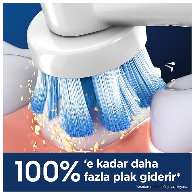 Oral-B Pro Sensitive Clean Electric Toothbrush Head, X-Shaped & Extra Soft Bristles for Gentle Brushing & Plaque Removal, Pack of 6 Toothbrush Heads, White