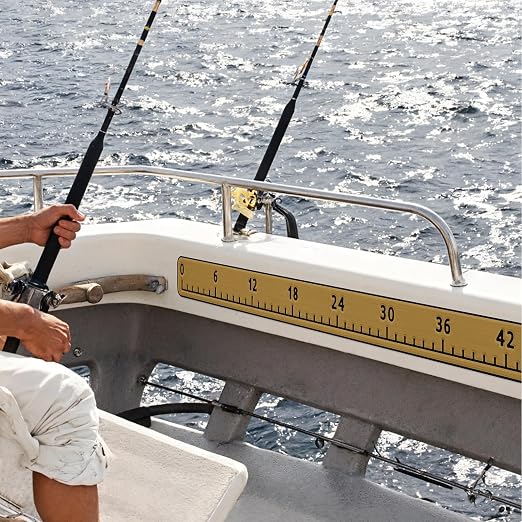 HZshark EVA Foam Fish Measuring Board, Fish Ruler with 3M Self-Adhesive Backing, 48" Fishing Tape Measure for Boats Sailboats Yachts Kayaks