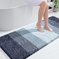 OLANLY Large Bathroom Rugs Mat 54x24, Extra Soft Absorbent Microfiber Bath Rugs, Rubber Backing, Quick Dry, Washable Bath Mats for Bathroom Floor, Tub and Shower, Home Decor Accessories, Airy Blue
