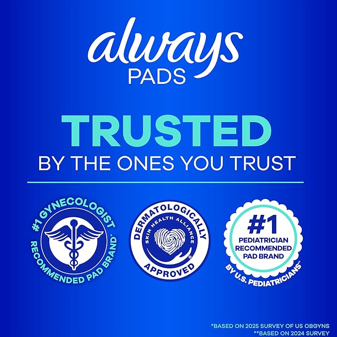 Always Ultra Thin Feminine Pads Without Wings for Women, Size 2, Long Super Absorbency, Unscented, 40 Count x 3 Pack (120 Count Total) (Packaging May Vary)
