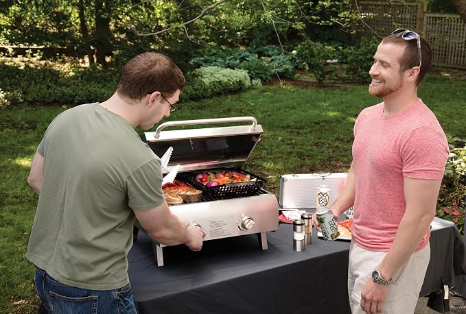 Cuisinart Outdoor Gas Grill, 2000 BTU, Portable, 2-Burner