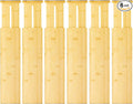 VaeFae 6 Pack Bamboo Drawer Dividers, 4" High Adjustable 11.9-17.1" Clothes Drawer Organizers, Expandable Separators for Bedroom/Bathroom/Kitchen/Office Storage