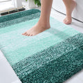 OLANLY Bathroom Rugs Mat 34x21, Extra Soft Absorbent Microfiber Bath Rugs, Rubber Backing, Quick Dry, Washable Bath Mats for Bathroom Floor, Tub and Shower, Home Decor Accessories, Blackish Green