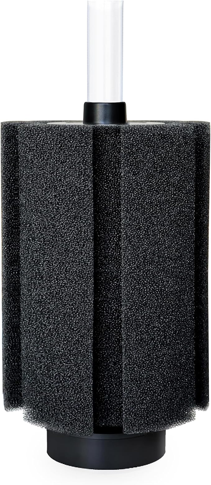 Aquarium Large Sponge Filter 80-90 Gal with Air Stone and Bio Ceramic Media, Quiet Sponge Filter for Fry, Betta, Shrimp Aquarium Fish Tank