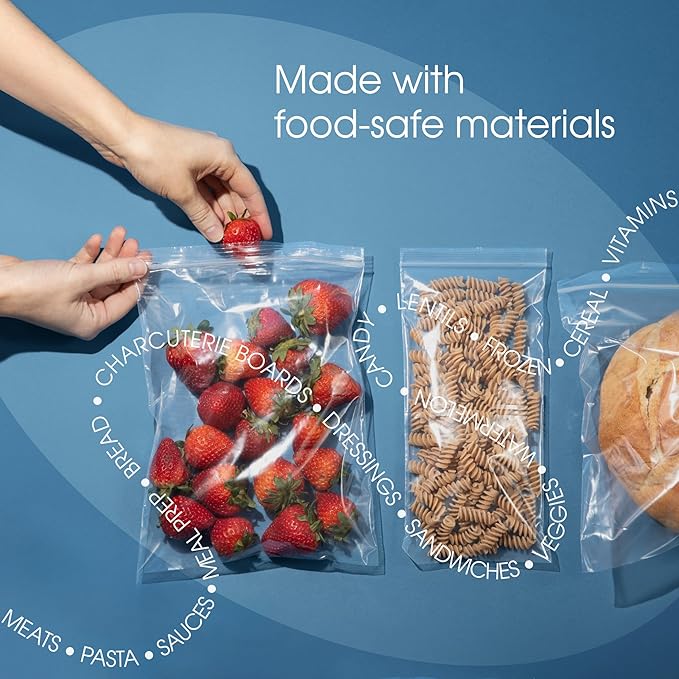 Spartan Industrial - 4” X 4” (1000 Count) 2 Mil Clear Reclosable Zip Plastic Poly Bags with Resealable Lock Seal Zipper
