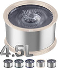 4.5L Stainless Steel Dog Water Bowl, No Spill Water Bowl for Dogs | Large Capacity, Slow Drinking Feeder, Splash Proof, with Anti-Slip Mat, Dishwasher Safe, Sturdy, Suitable for Mess Drinkers