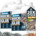 Rock Glue for Landscaping – 2 Gallon (Make 4 Gallons) Mulch Binder with Grip Max, Max Coverage Gravel Glue for Rocks, Gravel & Pine Straw, Covers Up to 3X Area, Fast-Drying & Weather-Resistant