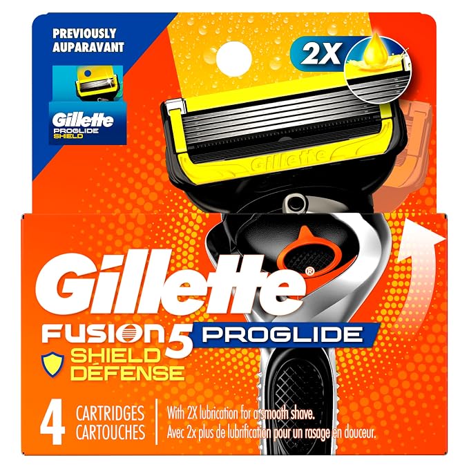 Gillette ProGlide Shield Razor Refills for Men, 4 Blade Refills